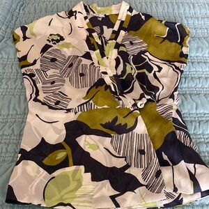 Banana Republic cap sleeve peplum top